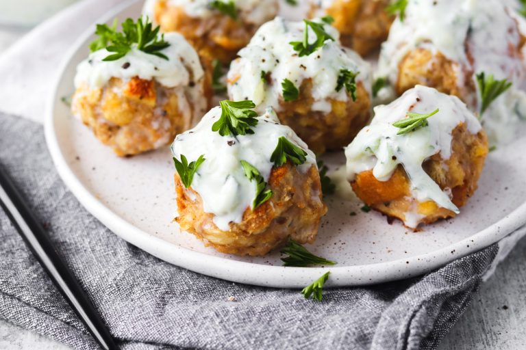 Protein-Packed Turkey Meatballs with Tzatziki: Easy Recipe