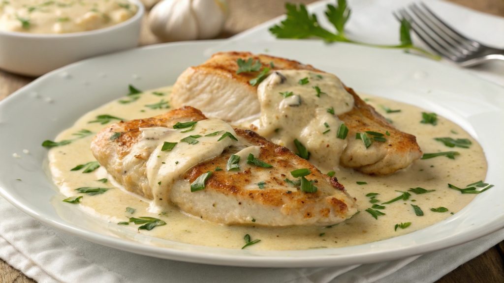 5-Ingredient Creamy Garlic Chicken (Ready in 20 Minutes!)